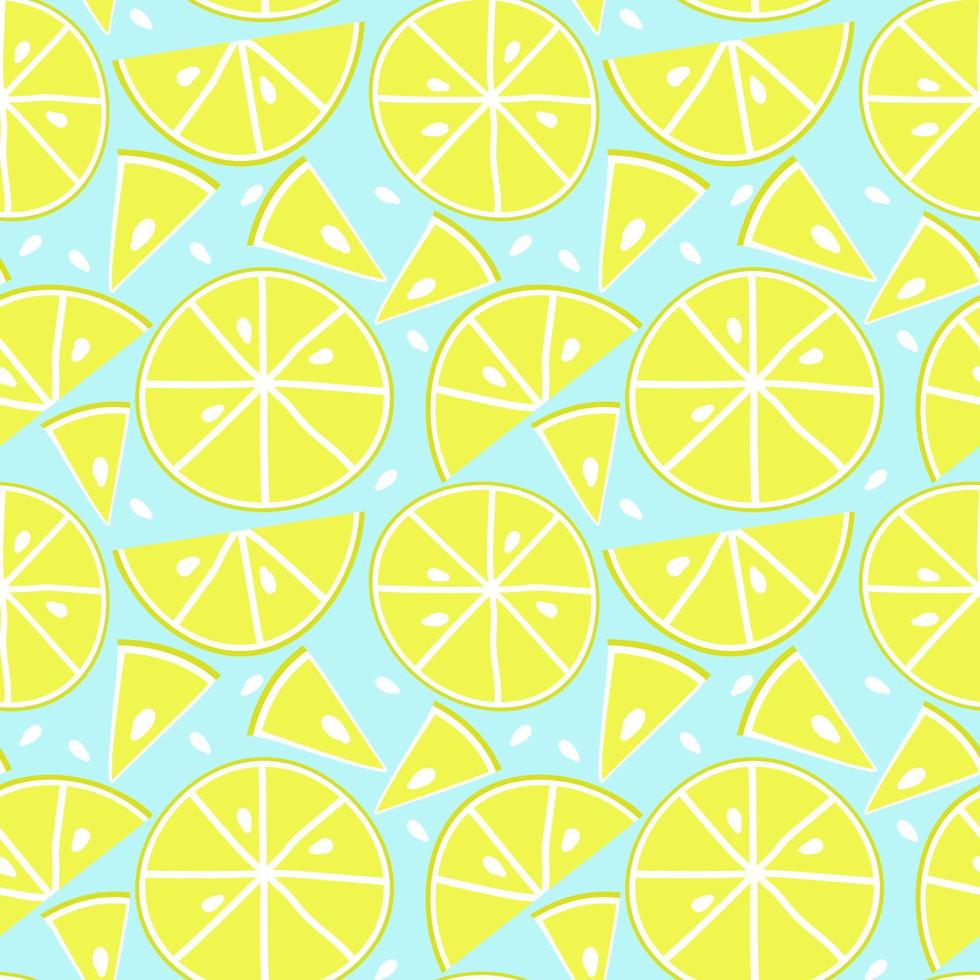 Summer fruit seamless pattern,citrin background vector