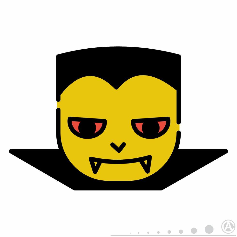 icono de vampiro ... vector