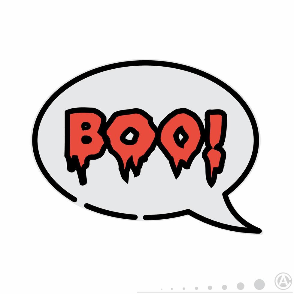 Boo Icon Flat Line.eps vector