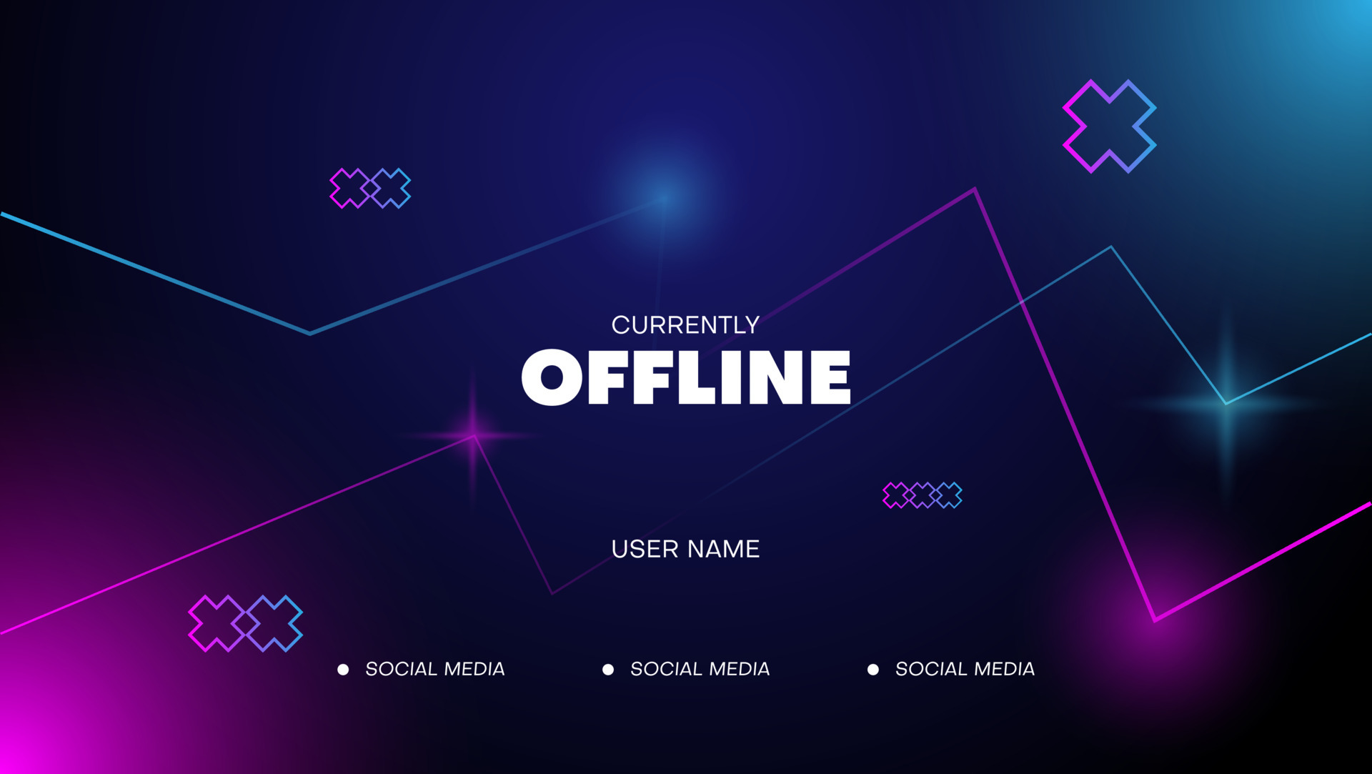 offline streaming background with light.gaming streaming banner with