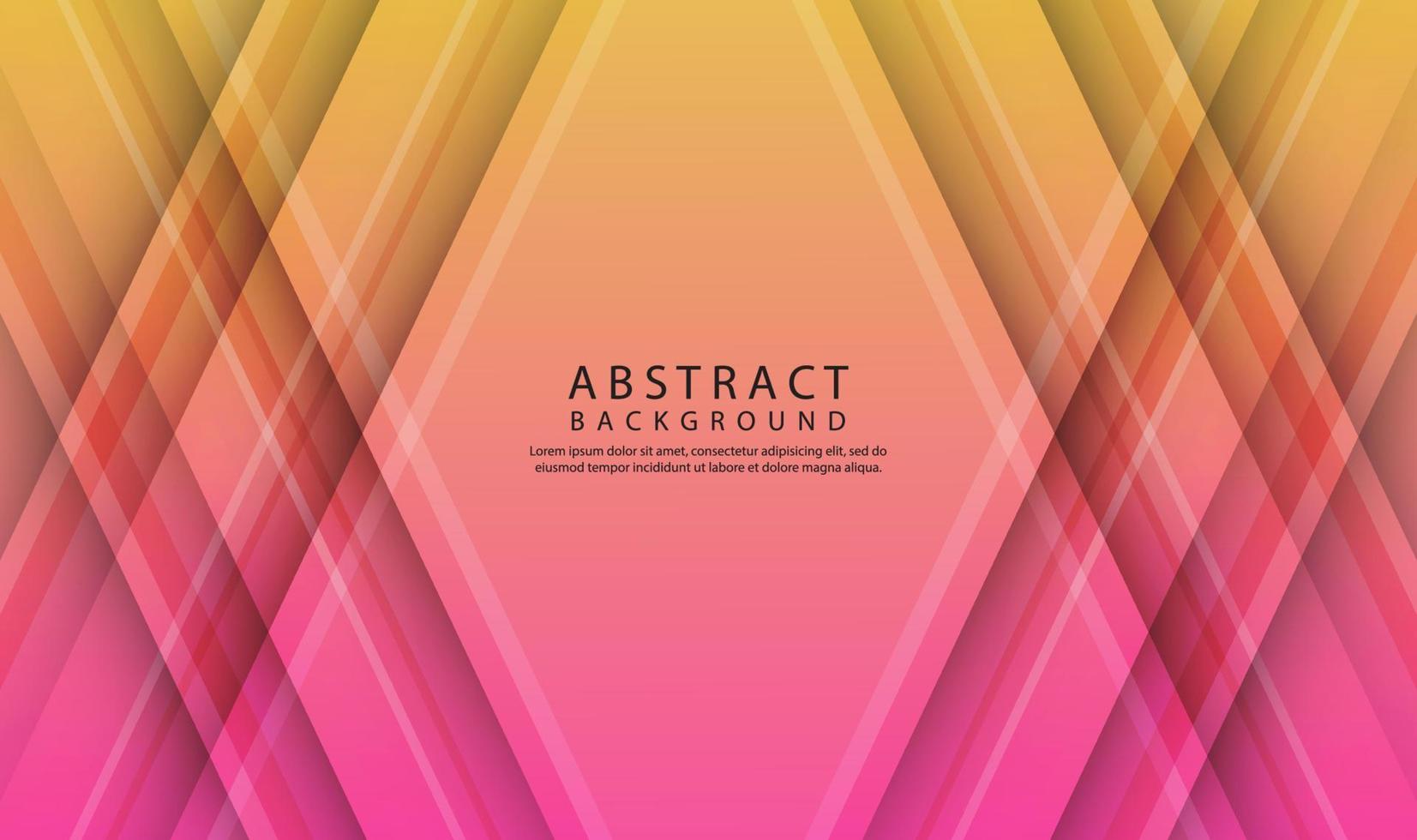 Abstract 3D geometric background overlap layer on bright space with colorful stripes decoration. Modern template element future style concept for flyer, card, cover, brochure, or landing page vector