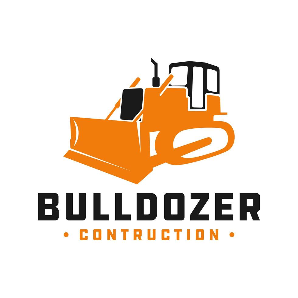 logotipo de la herramienta de construcción de la excavadora vector