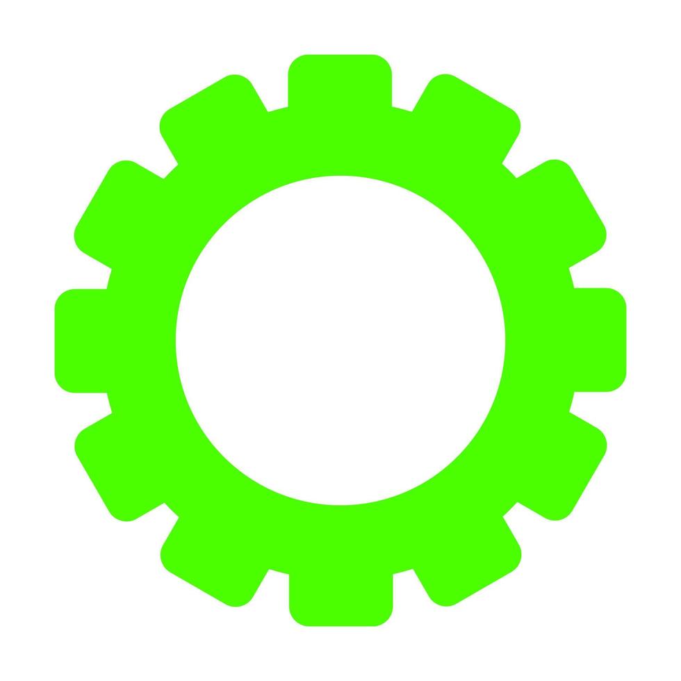 Gear on white background 5034314 Vector Art at Vecteezy