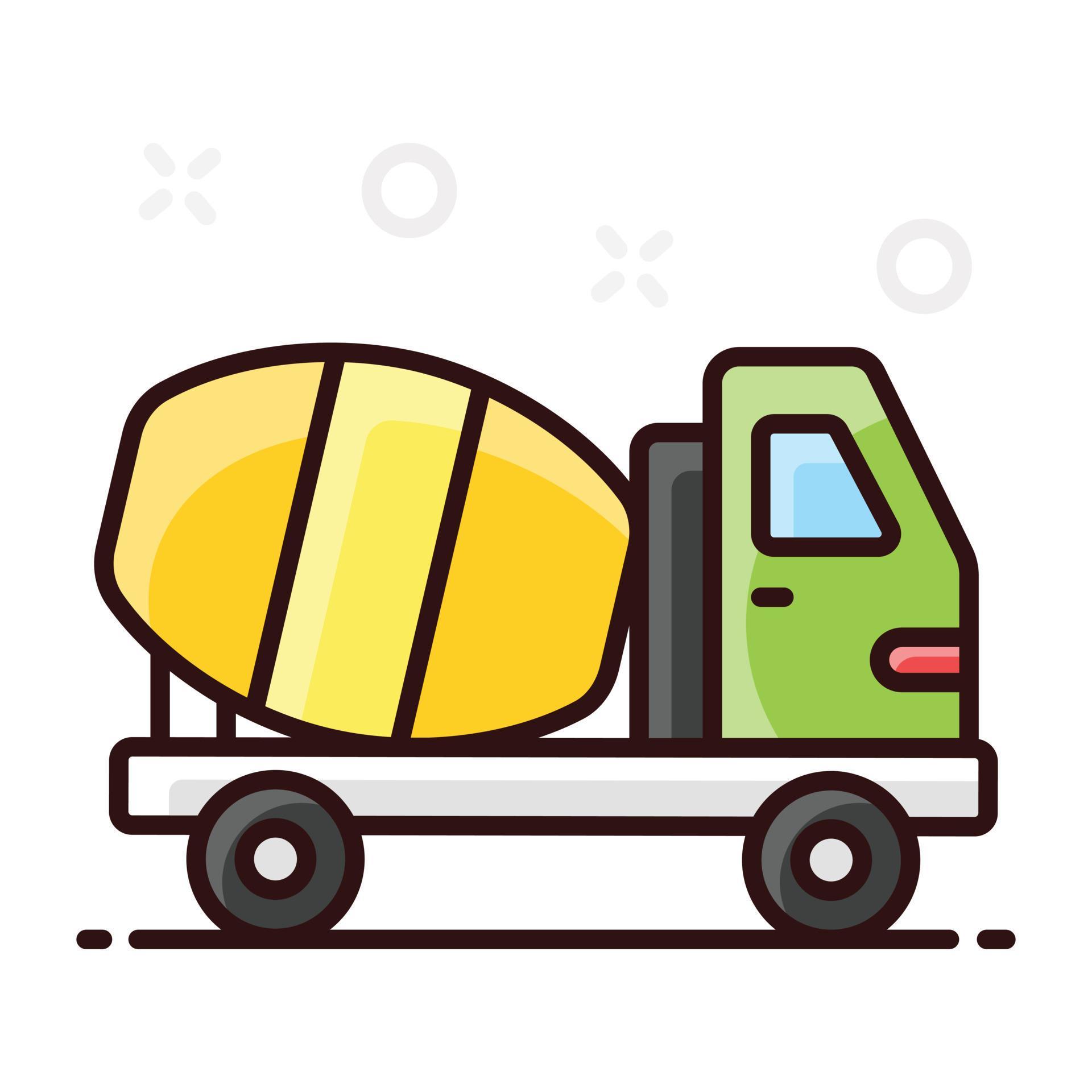 Concrete mixer vector 5034631 Vector Art at Vecteezy