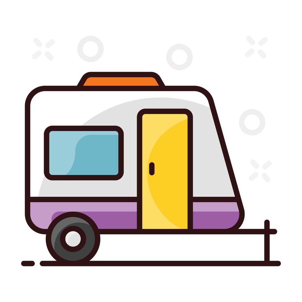 Caravan vector icon