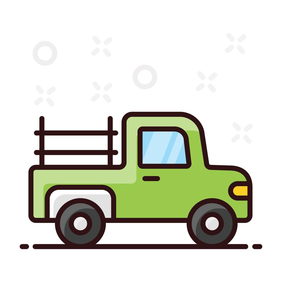 diseño de icono de camioneta editable vector