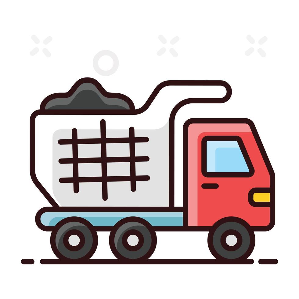 Dump truck vector vehicle