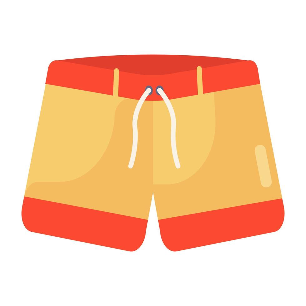 pantalones cortos en ropa de playa de estilo moderno vector