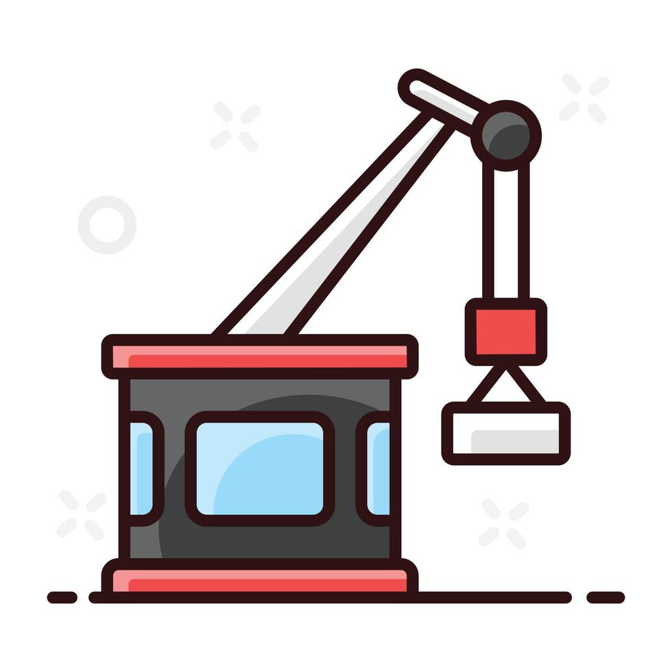 Industrial crane icon vector