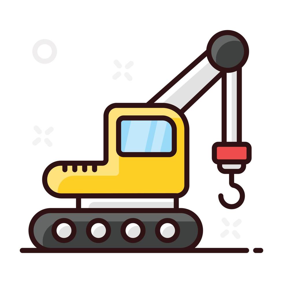 Industrial crane icon vector