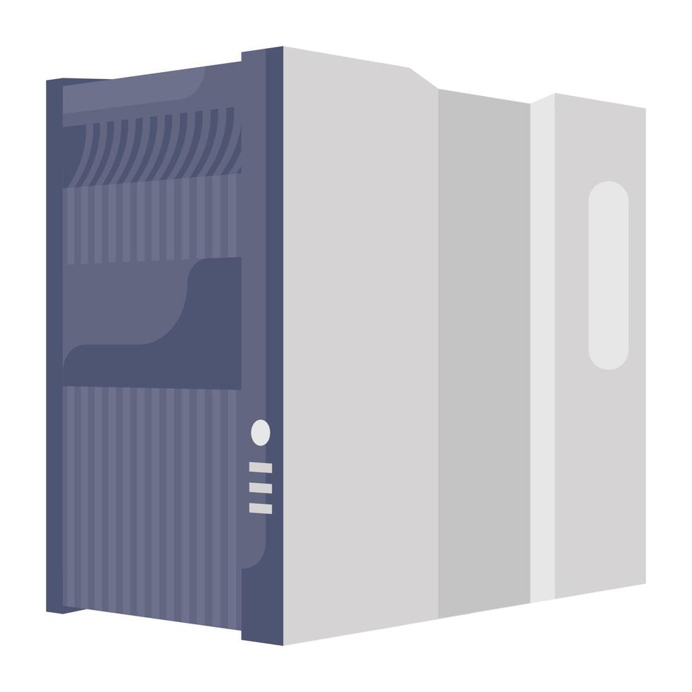 Server room icon style vector