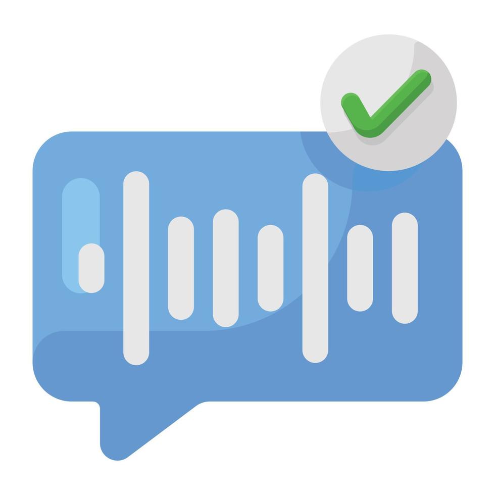 Verified voice message vector