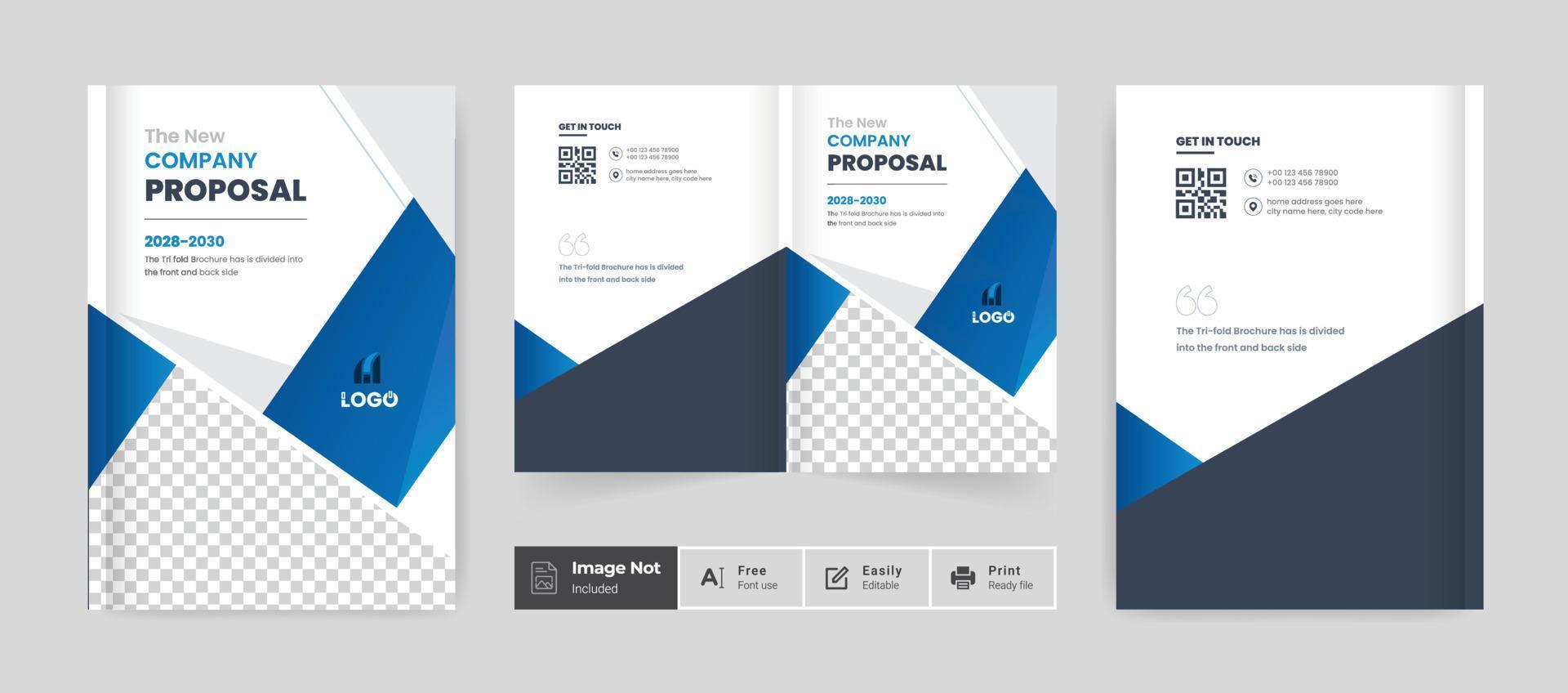 Corporate abstract brochure cover page annual report book cover business profile design colorful modern template vector