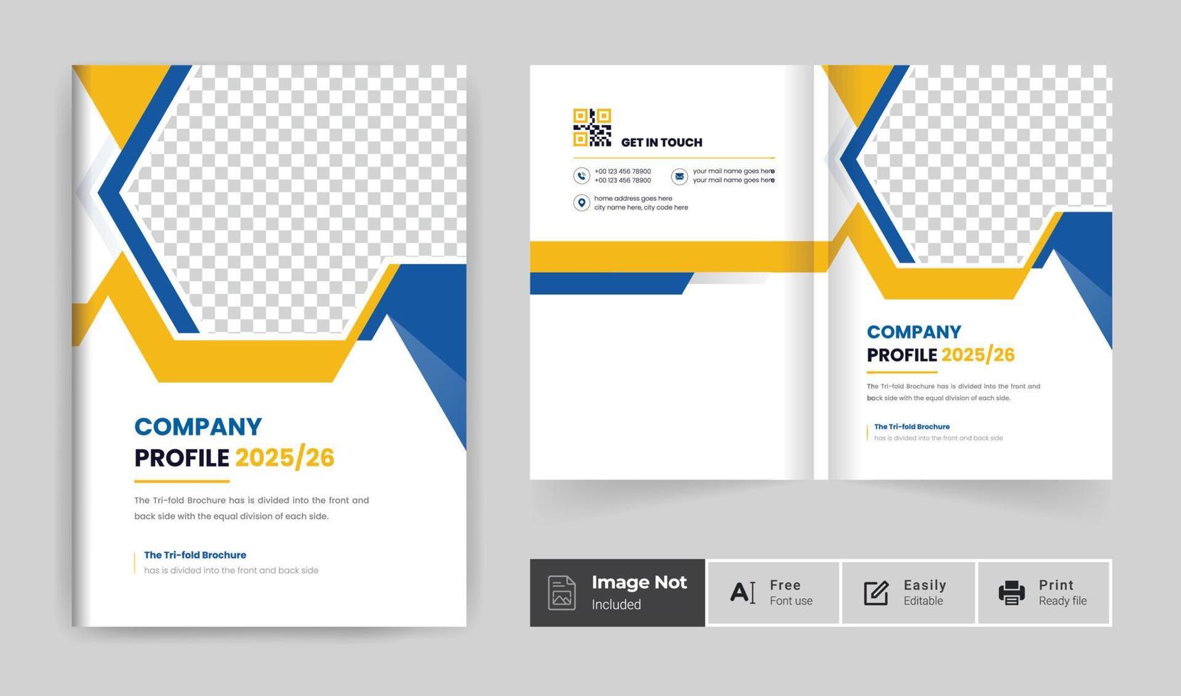 Professional corporate abstract brochure cover page. annual report book cover business profile design template elegant modern layout vector