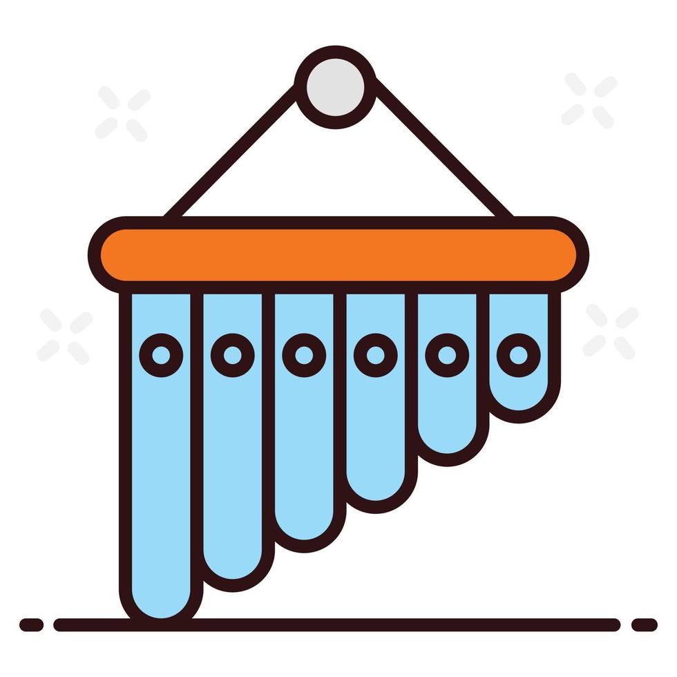 Trendy icon design of music chimes vector