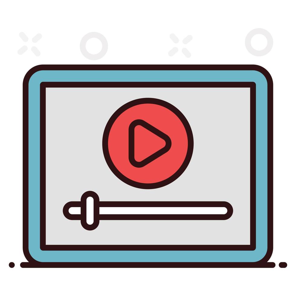 video player multimedia vector