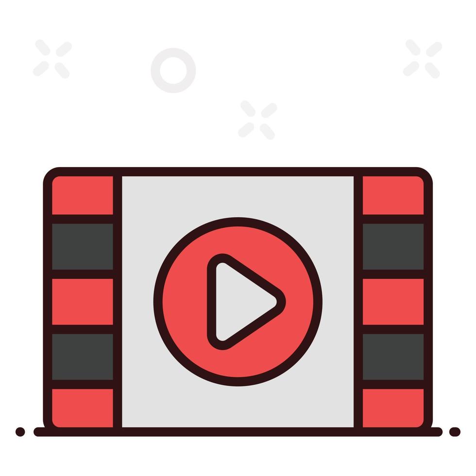 video player multimedia vector