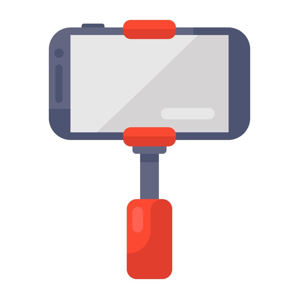 Mobile selfie stick vector