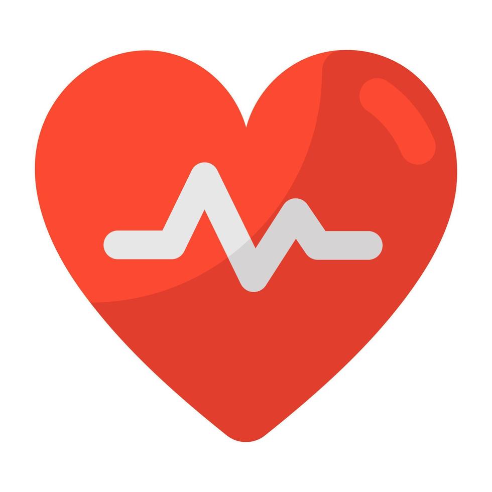Pulses inside heart cardio vector