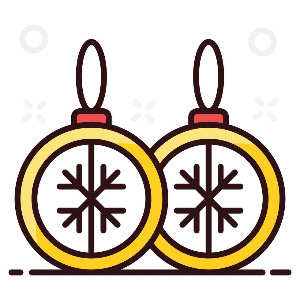 design of baubles Christmas vector