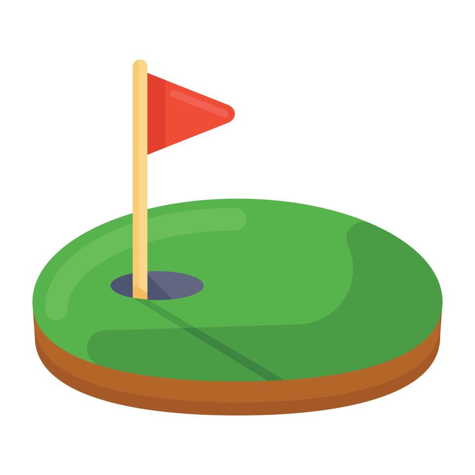 Golf ground vector style