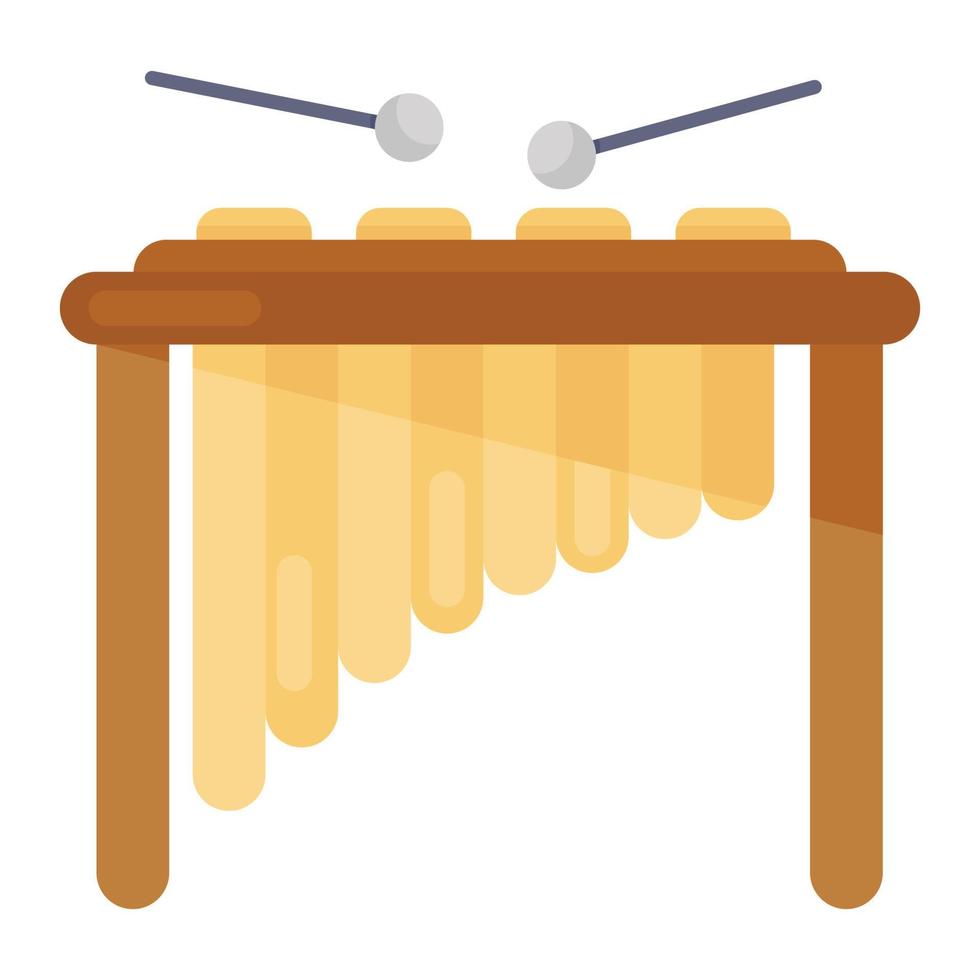 A musical instrument xylophone vector