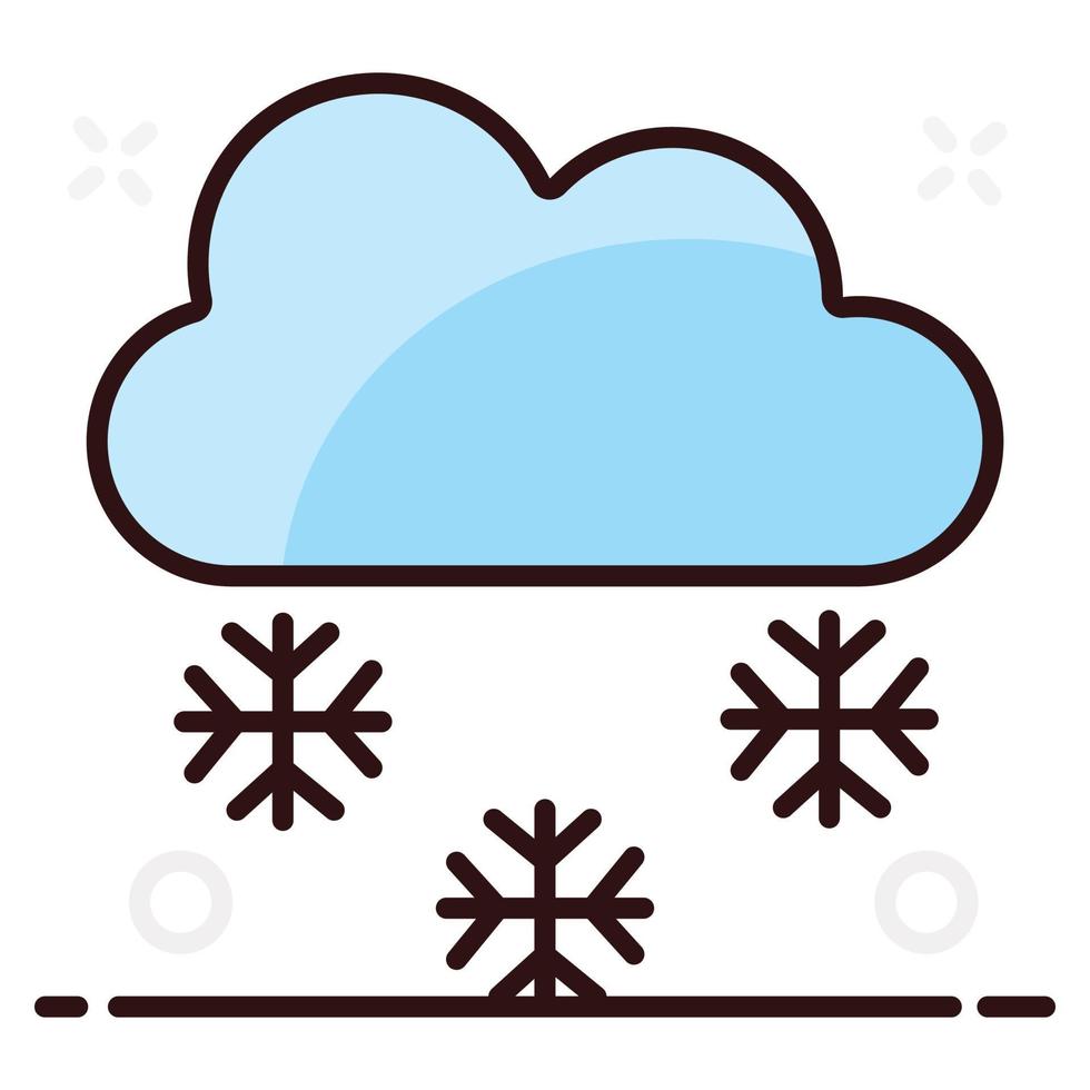 Snow blizzard vector scattered