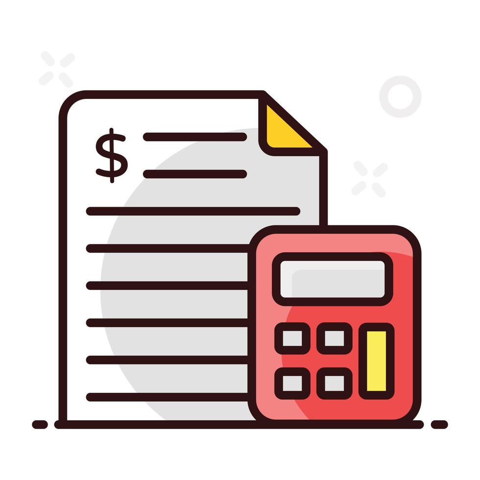 accounting file in modern vector