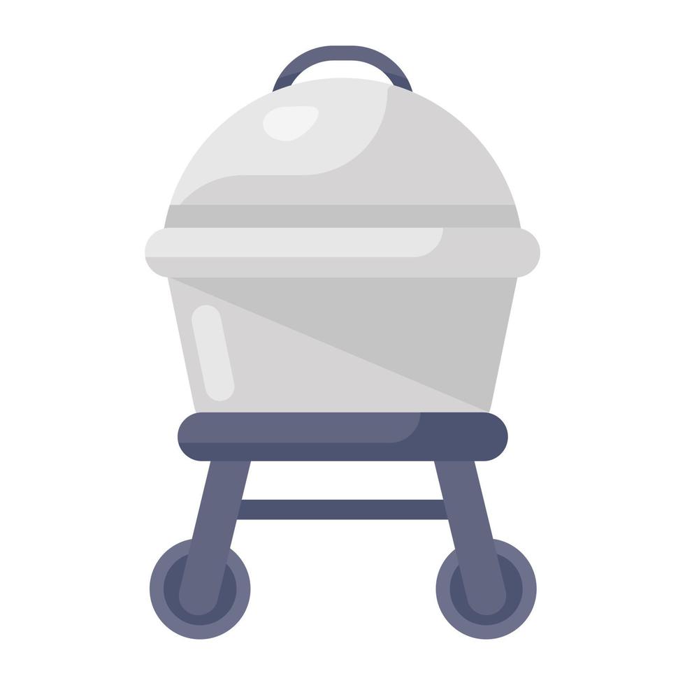 Bbq grill icon style vector