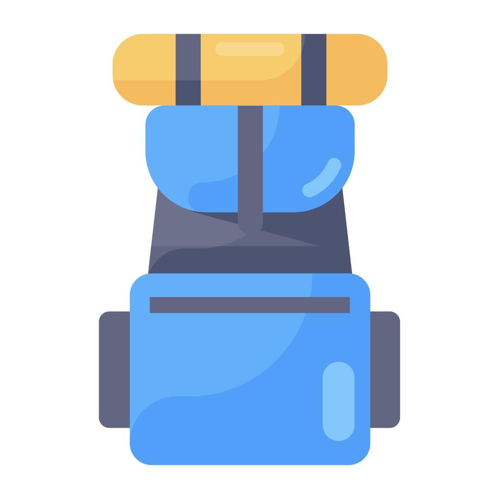 An icon style of travel bag vector