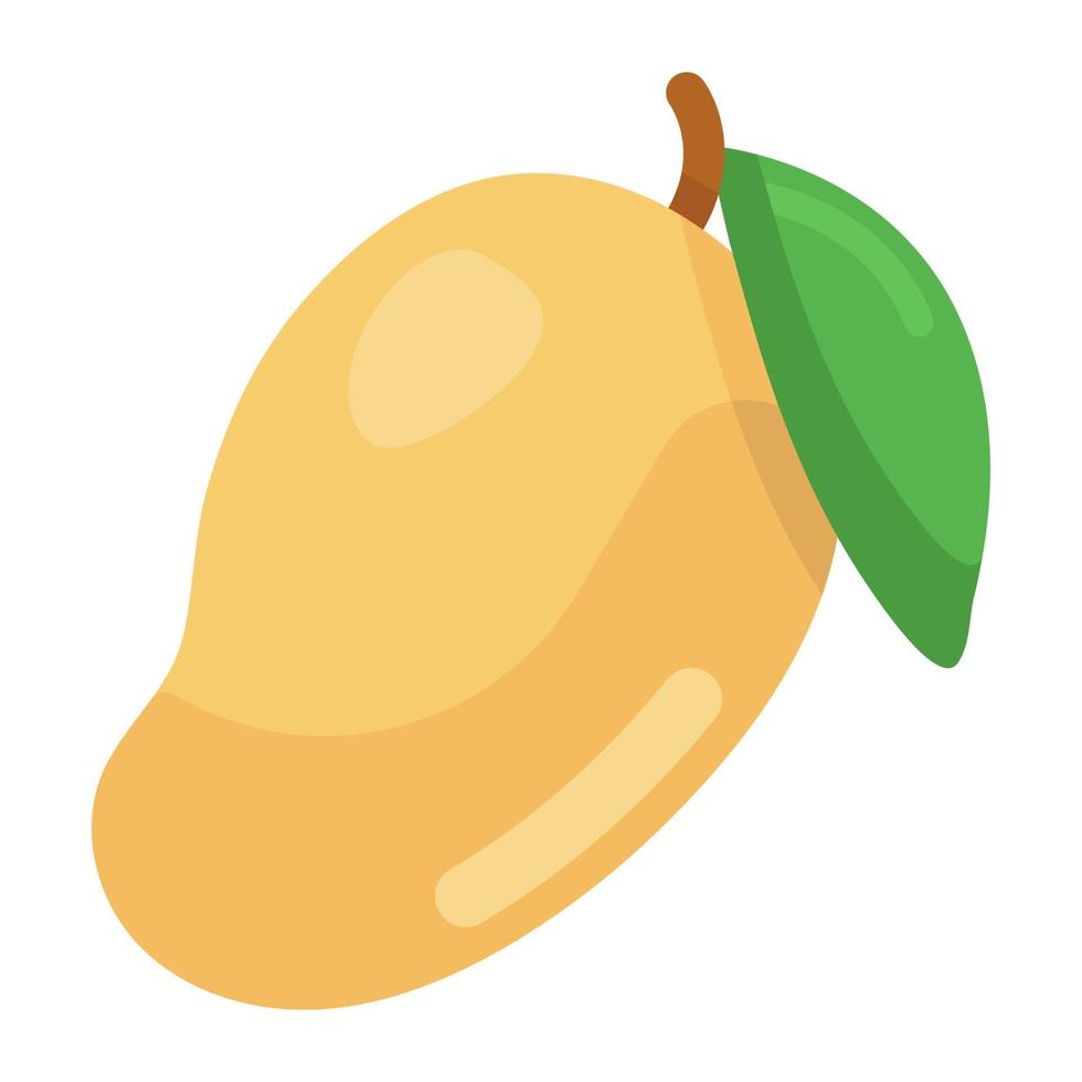 Organic mango vector in modern