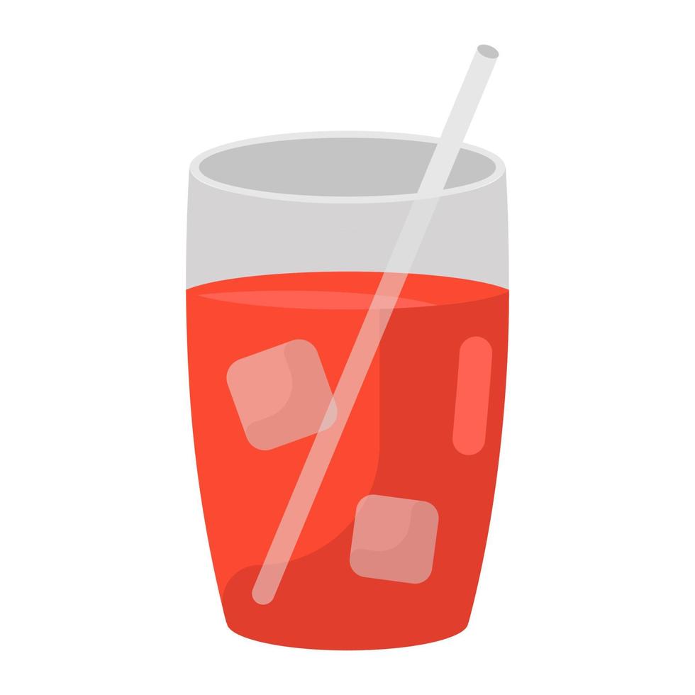 Refreshing summer juice vector