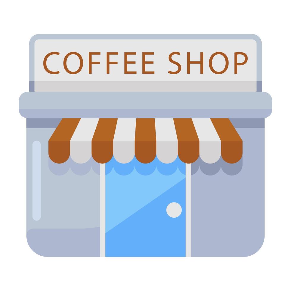 Coffee shop icon in modern vector