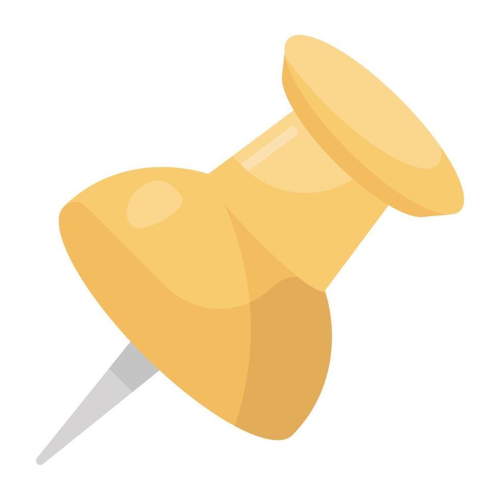 thumbtack in modern vector