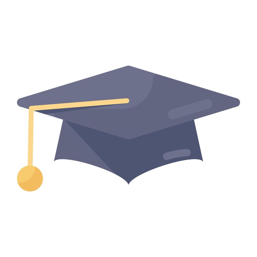 mortarboard in modern vector