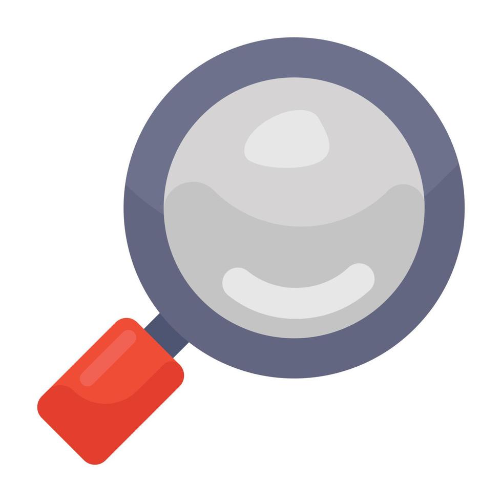 Style of magnifier in modern vector