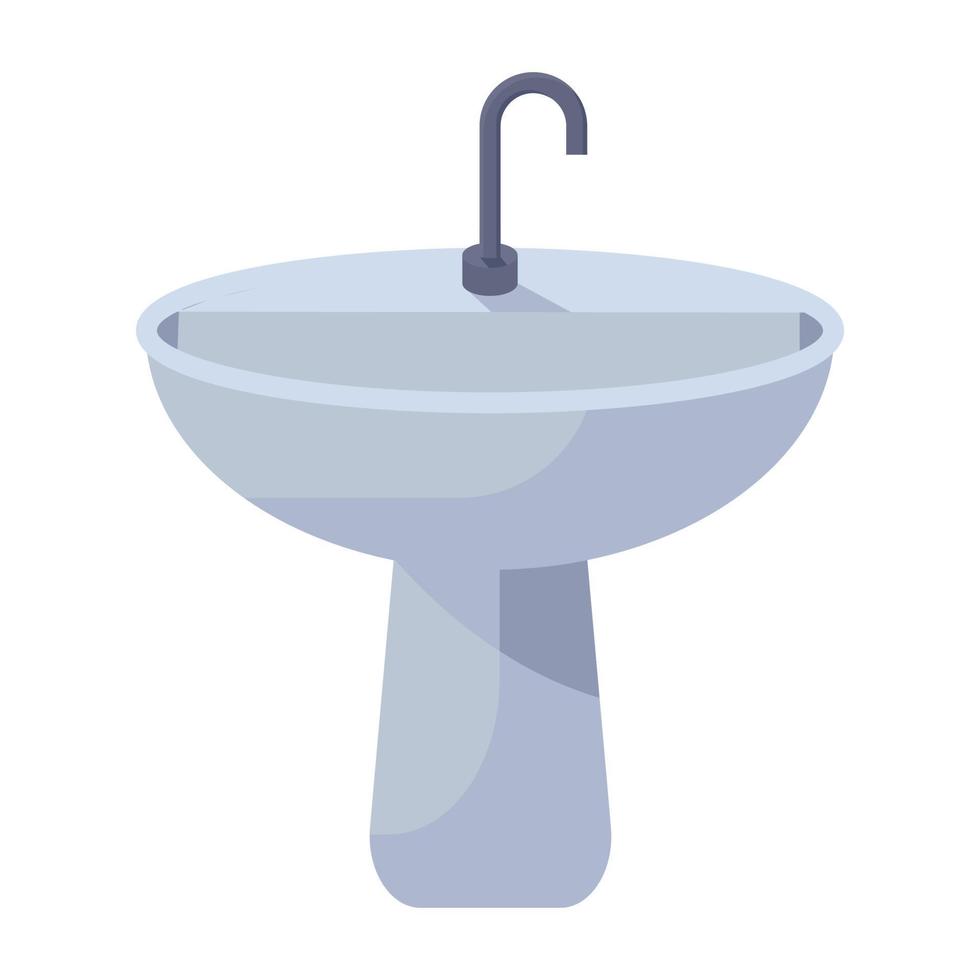 Vector design of washbasin