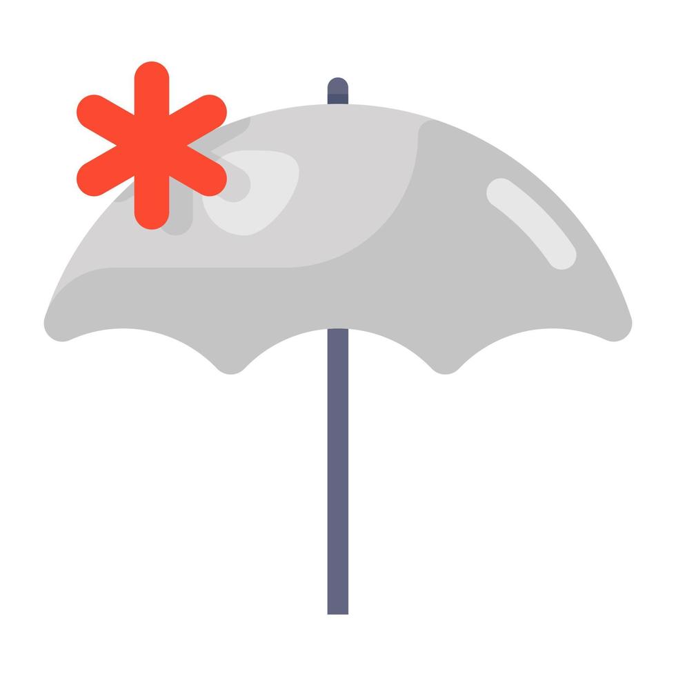 Plus with umbrella medical insurance vector