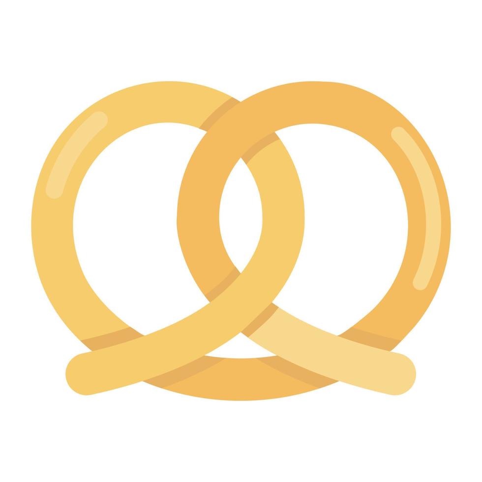 pretzel vector of knot bread