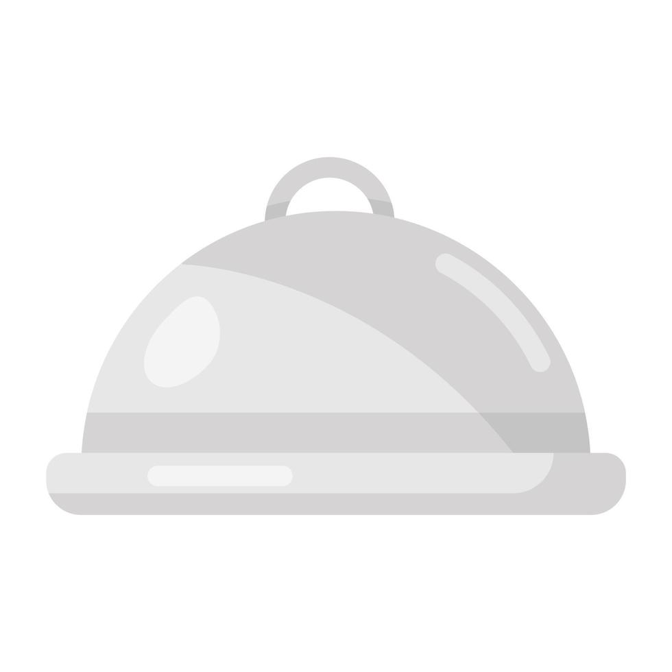 Food cloche icon in modern vector