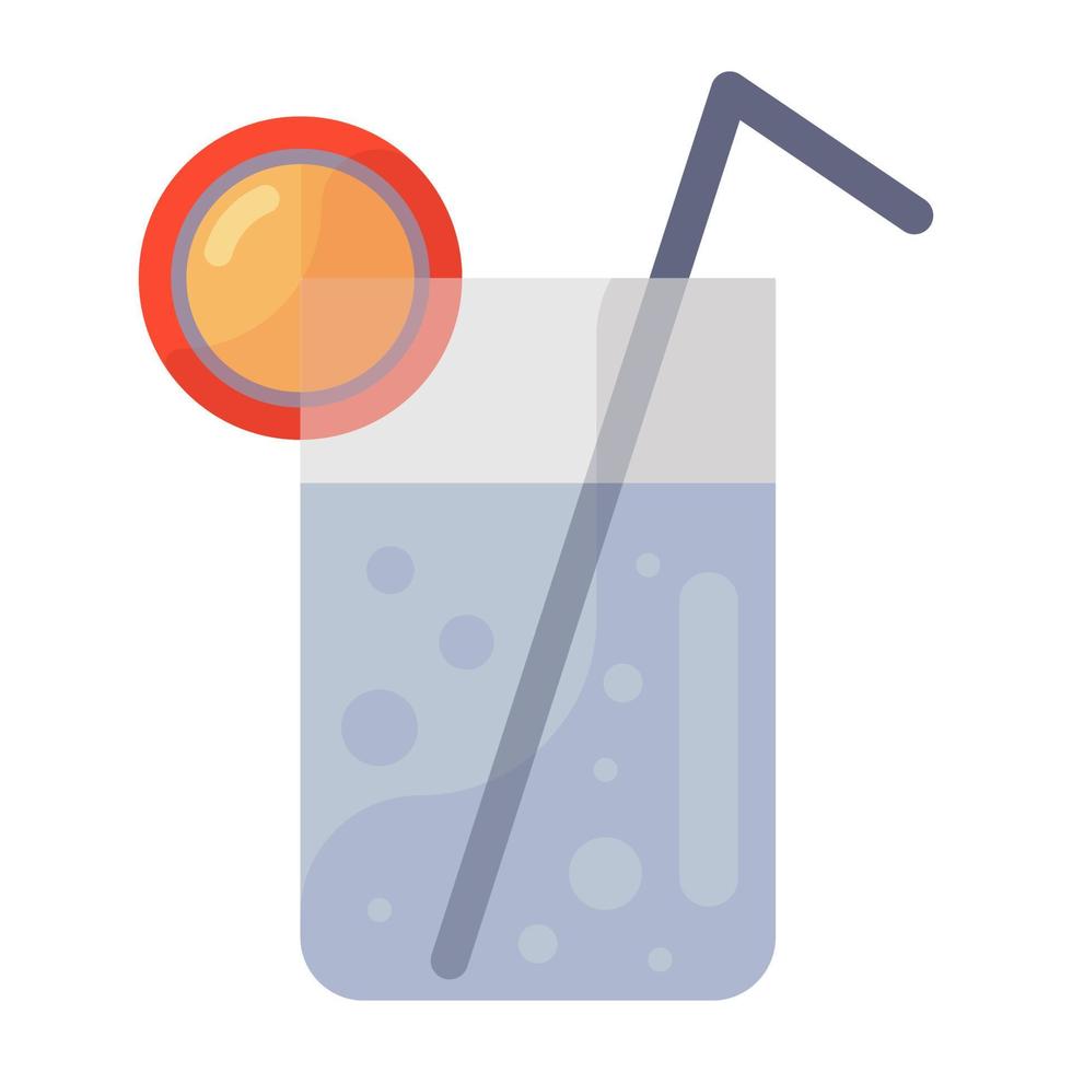 refreshing drink icon. vector