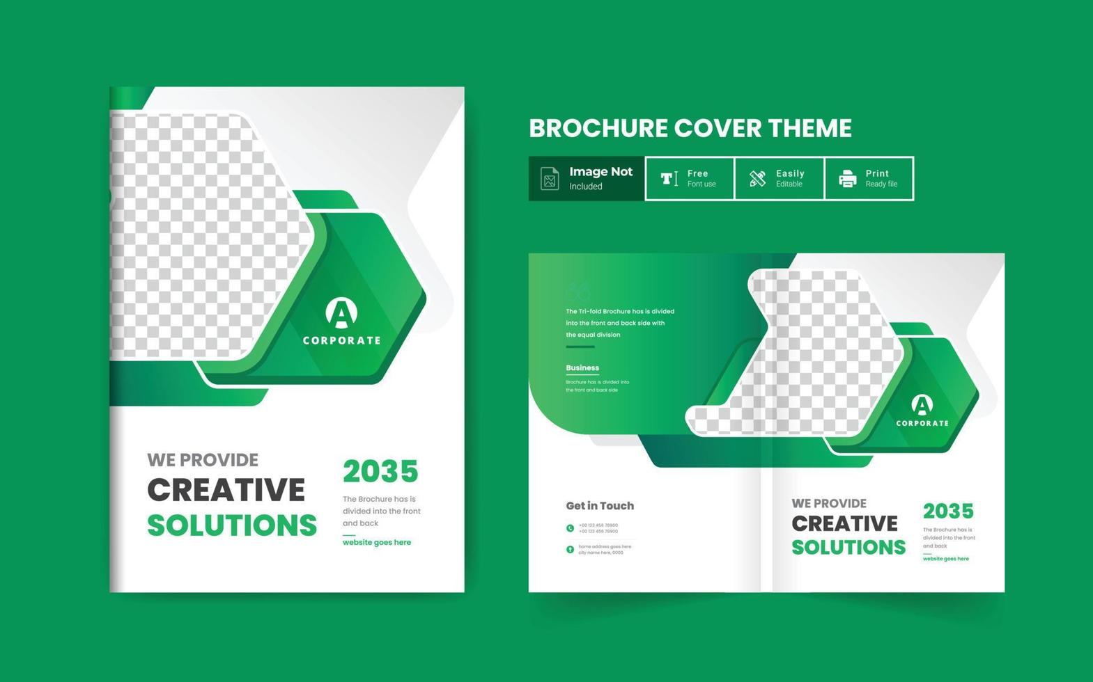 profesional corporativo abstracto folleto portada informe anual portada del libro plantilla de diseño de perfil empresarial elegante diseño moderno vector