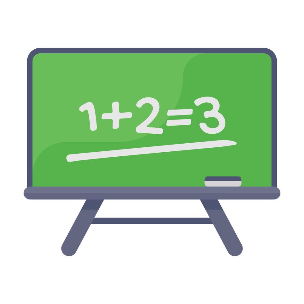 Math lecture vector style editable flat icon