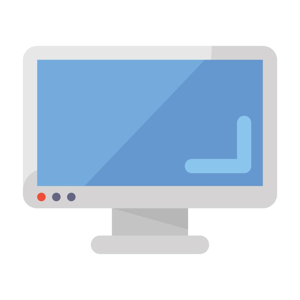 Monitor icon in modern vector