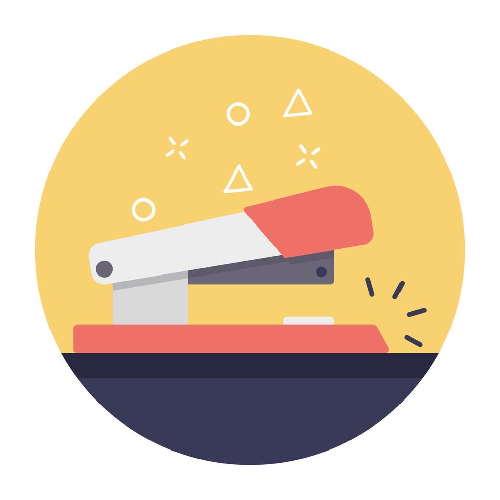 Trendy Stapler Concepts vector