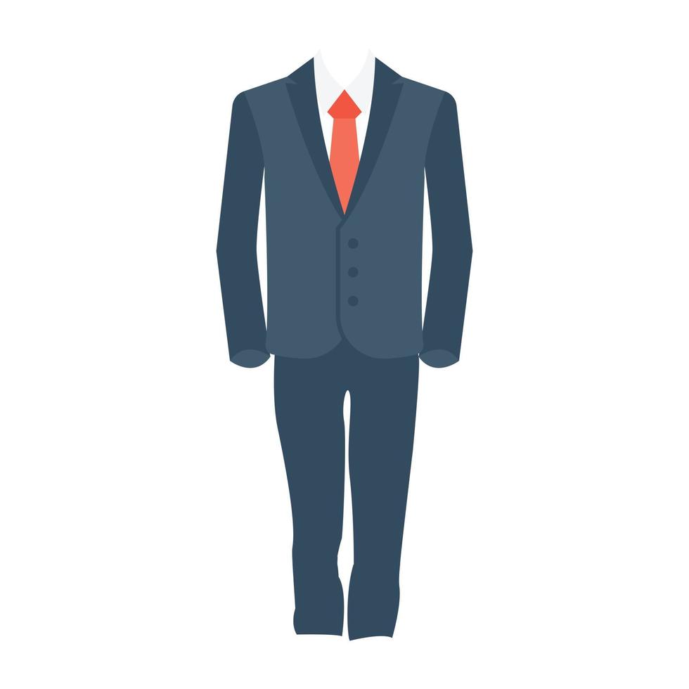 conceptos de traje formal vector