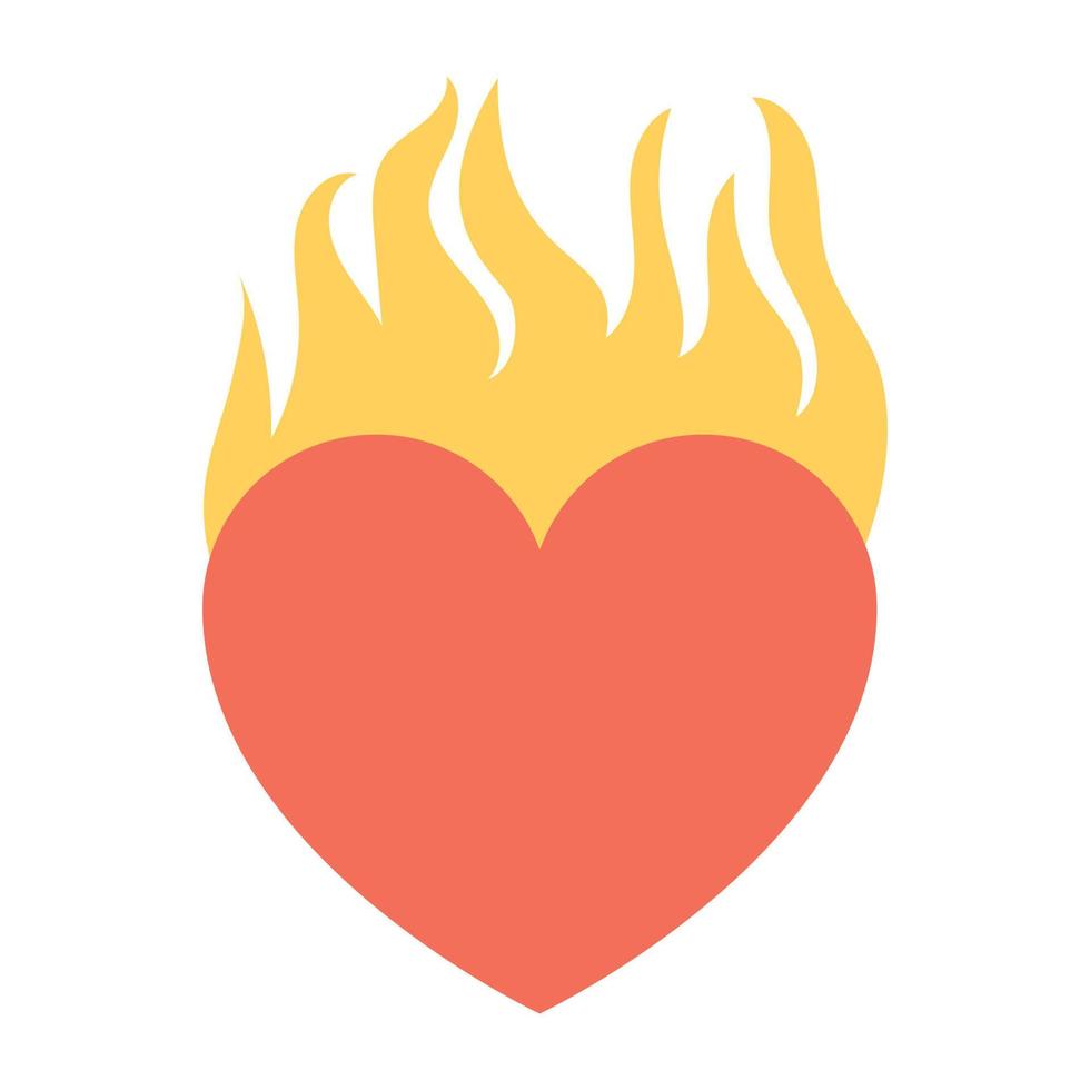 Burning Heart Concepts vector