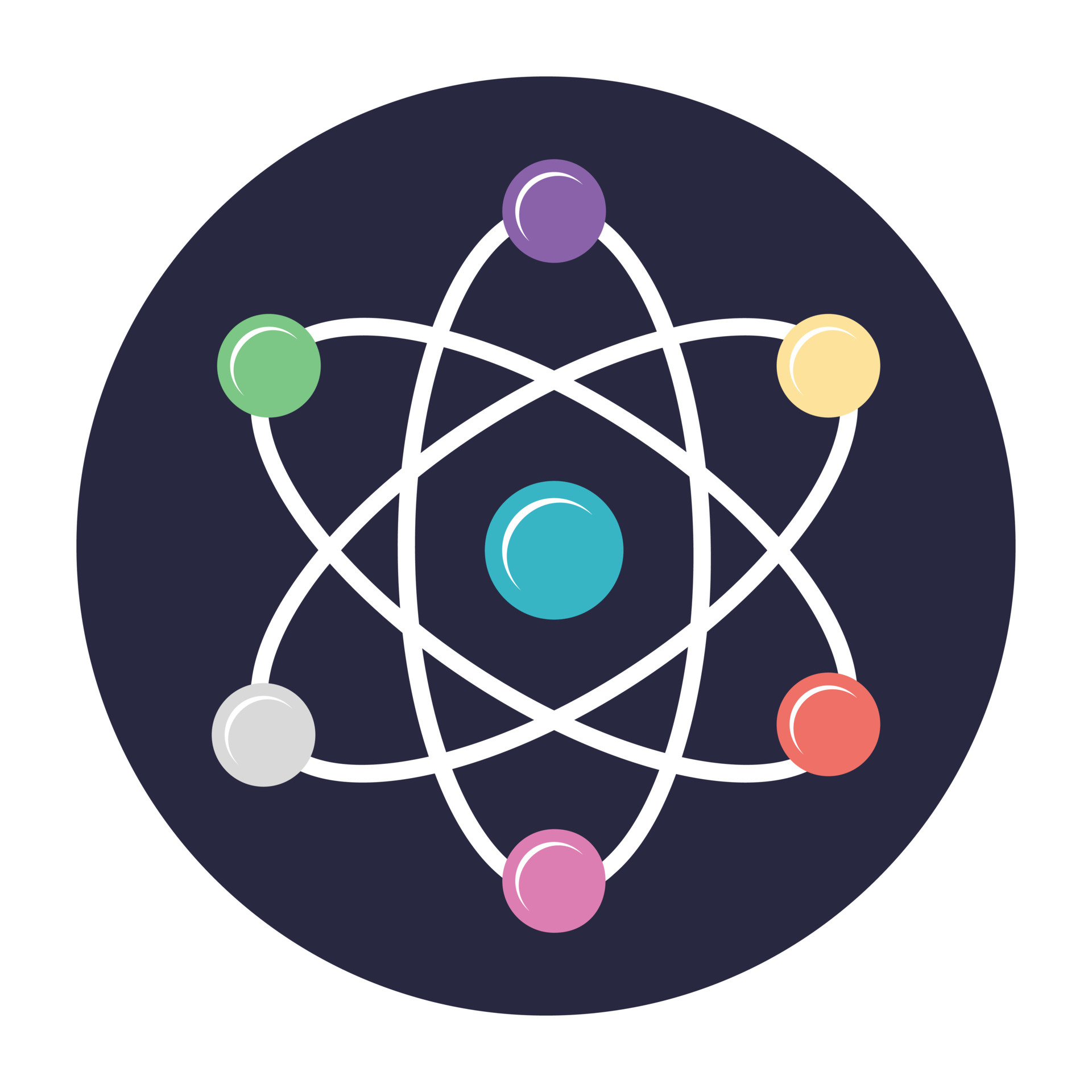 знак атомной энергии. символ образования. символ атома. знак науки. знак физики.