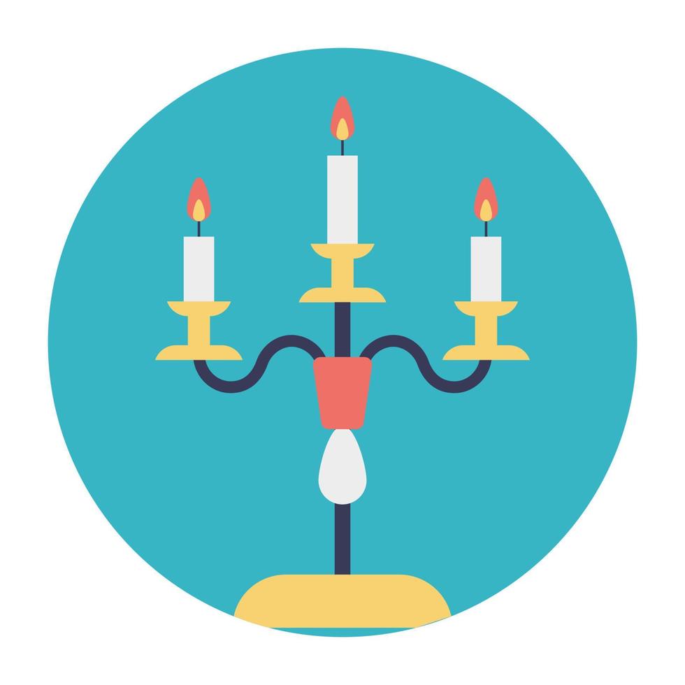 Candle Lights Concepts vector