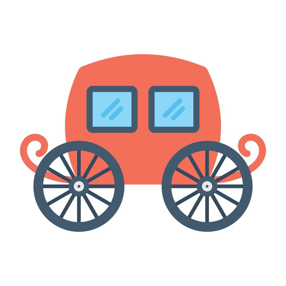 Trendy Carriage Concepts vector